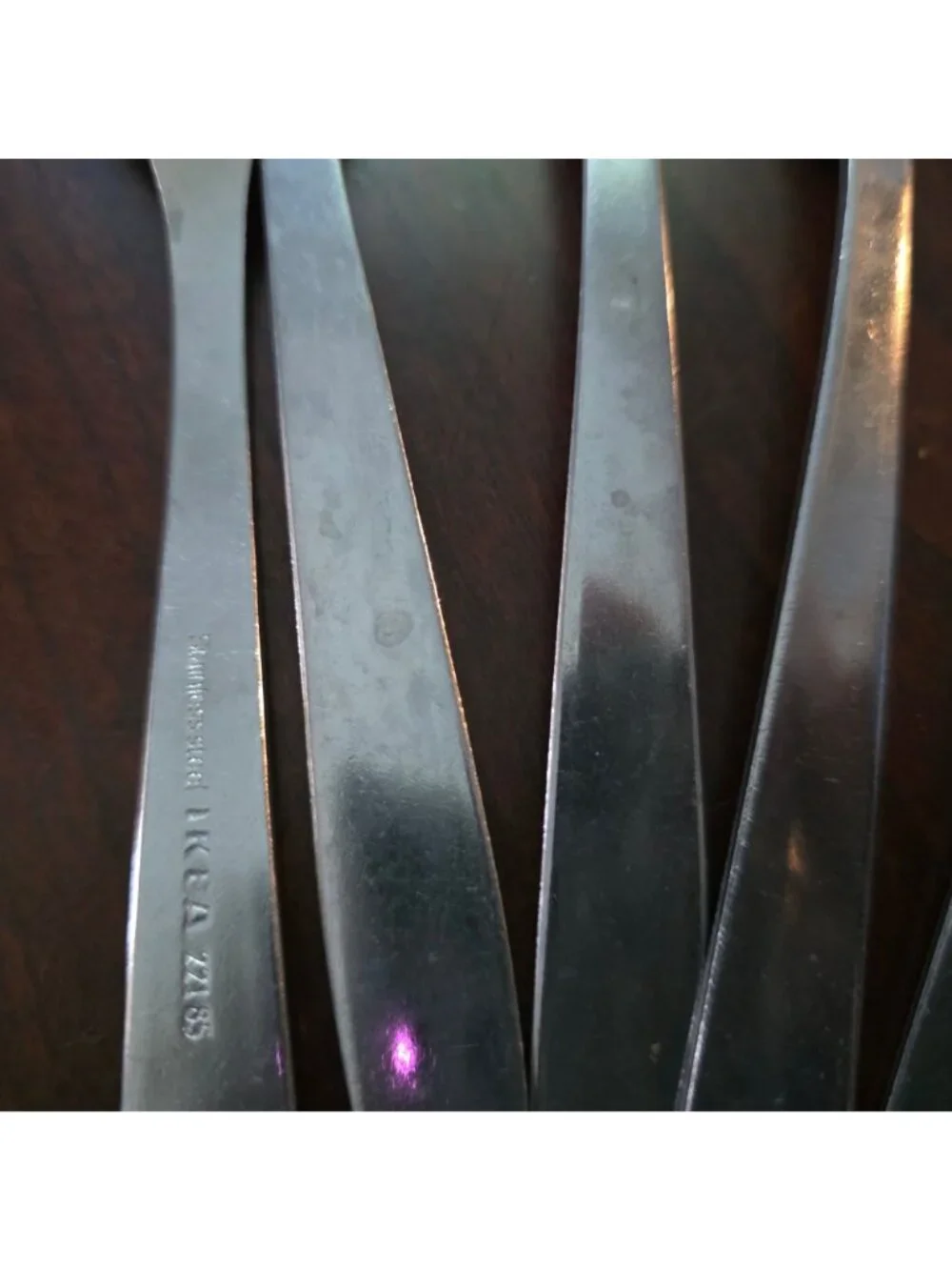 Set Of 7 Ikea Stainless Steel Spoons Flatware Silverware Durable Polished Finish